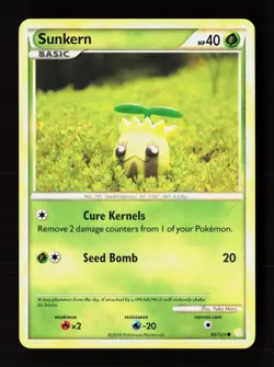 Sunkern 85/123 Common HeartGold & SoulSilver Pokemon Near Mint - Image 1