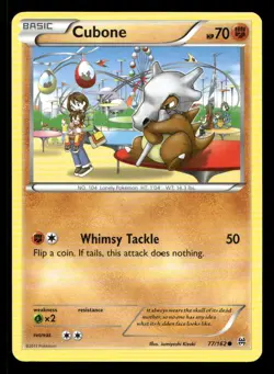 Cubone 77/162 BREAKthrough LP Pokemon - Image 1