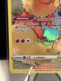 Flareon TG01/TG30 Holo Brilliant Stars Trainer Gallery Pokemon NM/M - Image 4