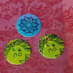Wizards Pokemon TCG Pikachu Flip Coin Lot of 3 2000 Holofoil 1 inch coins - Image 1