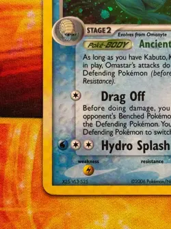 Omastar 23/92 Reverse Holo Rare Stamped - Pokemon EX Legend Maker - NM/VLP - Image 4