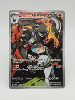 Pokemon tcg Sv10 Destined Rivals Team Rocket's Houndoom 191/182 IR holo English - Image 1