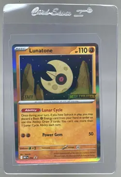 Lunatone 2025 Pokemon Mega Evolution Staff Promo #004 (B) - Image 1