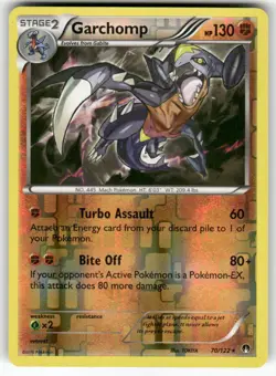 Garchomp 70/122 Holo Rare BREAKpoint Pokemon Reverse Holo Near Mint - Image 1