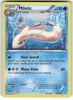 Milotic 28/124 Holo Rare Dragons Exalted Pokemon Near Mint - Image 1