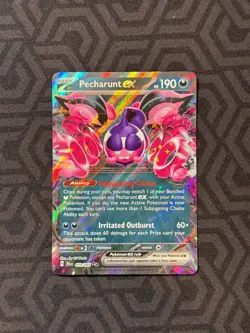2023 Pokemon S&V Shrouded Fable Pecharunt EX 39 /64 Holographic Art Holo - Image 1