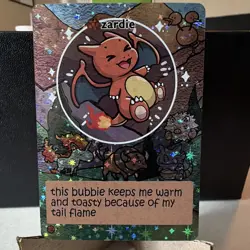 Zardie Pokiebubies 1st Edition #7 Chef Ken Lee Holo Fan Made Art - Image 2