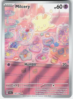 Pokemon Milcery 152/142 Illustration Rare Stellar Crown Pokemon Near Mint - Image 1