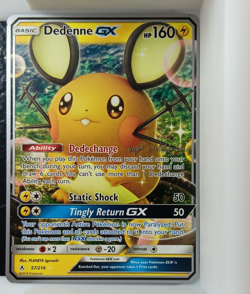 Pokemon TCG Dedenne GX 57/214 World Championship Decks Ultra Rare Holo 160 HP - Image 1