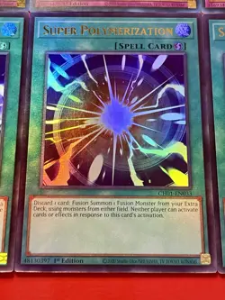 3x Super Polymerization + 3x Evenly Matched | Ultra Rare | NM | 1st Ed | YuGiOh! - Image 5