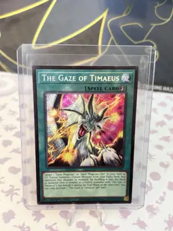 The Gaze of Timaeus MZMU-EN013 Secret NM Yugioh 1st ED - Image 1