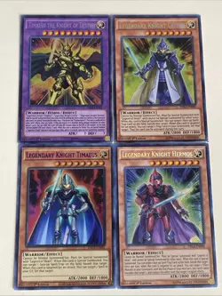 Yugioh Timaeus the Knight of Destiny Set Critias Hermos - NM Purple - Free Holo - Image 1