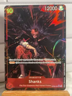 ONE PIECE TCG: Shanks OP09-004 SR Parallel Alt Art Emperors in the New World - Image 1