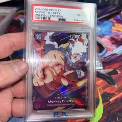 2024 ONE PIECE PROMOS ONE PIECE EMOTION CS 24 #041 MONKEY D. LUFFY PSA 10 🔥 - Image 1