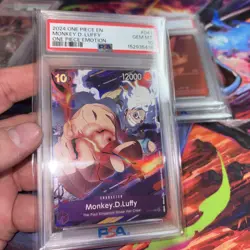 2024 ONE PIECE PROMOS ONE PIECE EMOTION CS 24 #041 MONKEY D. LUFFY PSA 10 🔥 - Image 2