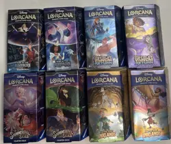 Disney Lorcana Starter Decks - Factory Sealed! - Lot Of (8) Decks Total - Image 1