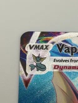 Vaporeon VMAX SWSH182 Ultra Rare Full Art Pokemon TCG Card 2021 Promo - Image 4