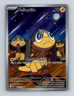 Helioptile 143 2025 Pokemon Mega Evolution Illustration Rare Card NM+ (e) - Image 1