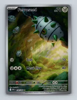 Ferroseed 148 2025 Pokemon S&V White Flare Illustration Rare Card NM (a) - Image 1