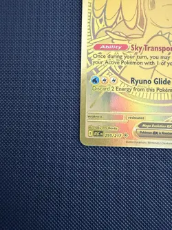 Mega Dragonite EX ASCEN 295/217 EX Full Art Foil Rare Pokemon Card HP 370 - Image 2