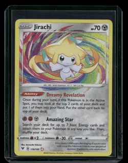 Jirachi 119/185 Amazing Rare Vivid Voltage Pokemon Card NM/M - Image 1