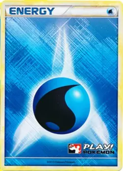 Pokemon Promo Cards Water Energy - 2010 Crosshatch Holo Play! Pokemon Promo x1 N - Image 1