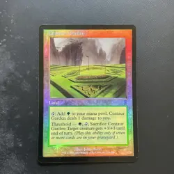 Wizards of the Coast Magic: The Gathering Centaur Garden Green Foil Land - Image 1
