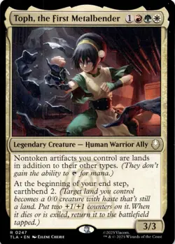 Toph, the First Metalbender TLA #247 Avatar Magic: The Gathering NM - Image 1