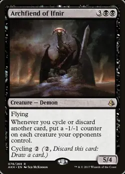 MTG Magic the Gathering Archfiend of Ifnir (78/347) Amonkhet NM - Image 1
