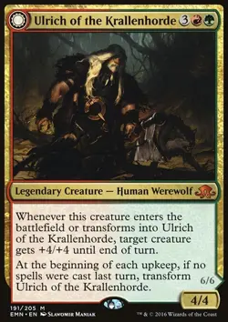 1x Ulrich of the Krallenhorde Eldritch Moon Magic the Gathering MTG NM - Image 1