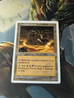 Karplusan Forest MTG 5th Edition Vintage Magic Pain Land - Image 2