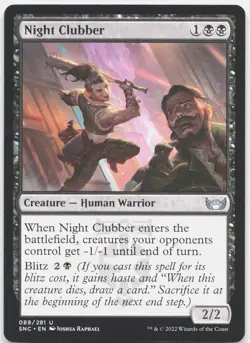Night Clubber 89 Near Mint Streets of New Capenna Uncommon Magic: The Gathering - Image 1