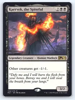 Kaervek, the Spiteful 106 Rare Core Set 2021 Magic: The Gathering Lightly Played - Image 1