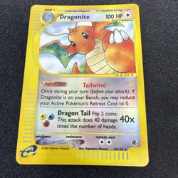 Dragonite Expedition Set Reverse Holo 43/165 Rare Vintage Pokemon Card E-Series - Image 1