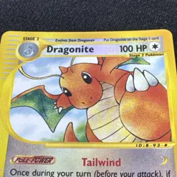Dragonite Expedition Set Reverse Holo 43/165 Rare Vintage Pokemon Card E-Series - Image 2