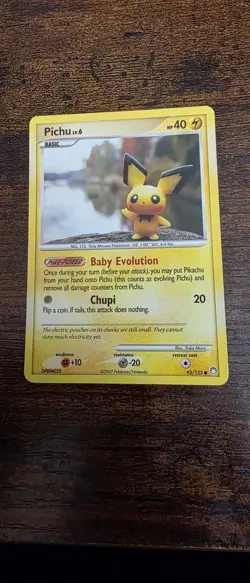 Pichu 93/123 Common Mysterious Treasures Pokemon Lightly Played - Image 1