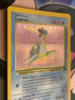 Lapras - 10/62 - Pokemon Fossil Unlimited Holo Rare Card WOTC LP+ - Image 4