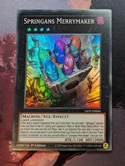 Springans Merrymaker - LIOV-EN041 - Super Rare 1st Edition Yugioh TCG Card - Image 1
