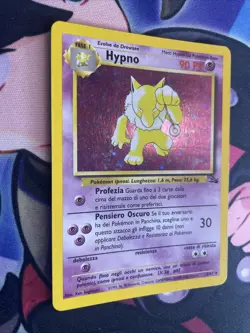 Pokemon TCG Hypno Fossil Holo Card 8/62 Unlimited Rare - LP Swirl - Image 2
