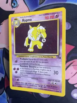 Pokemon TCG Hypno Fossil Holo Card 8/62 Unlimited Rare - LP Swirl - Image 3