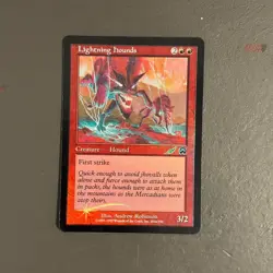 Lightning Hounds Foil Mercadian Masques Magic The Gathering Card - Image 1