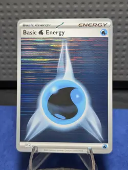 Pokemon TCG Water Energy White Flare Horizontal Holo Card #019 - Image 1