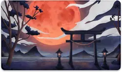 Blood Moon Torii Gate Stitched - MTG Playmat - Compatible with Magic The Gath... - Image 4