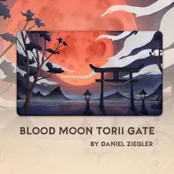 Blood Moon Torii Gate Stitched - MTG Playmat - Compatible with Magic The Gath... - Image 5