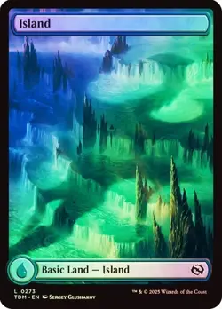 mtg magic island FOIL 273 ENGLISH tarkir dragonstorm ile ile - Image 1