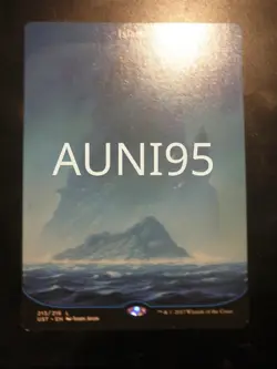 mtg magic island 213 unstable textless extended borderless ENGLISH ile - Image 1