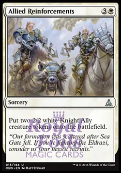 Allied Reinforcements 2x FOIL OGW MTG Oath of the Gatewatch Uncommon MINT white - Image 1