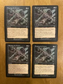 Magic the Gathering MTG Scourge REAPING THE GRAVES x4 Playset MP - Image 1