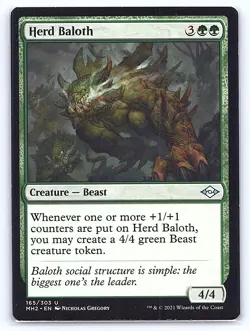 Herd Baloth 165 Uncommon Modern Horizons 2 Magic: The Gathering Lightly Played - Image 1