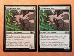 Magic the Gathering MTG 1x Reclamation Sage Core Set 2019 M19 NM - Image 1